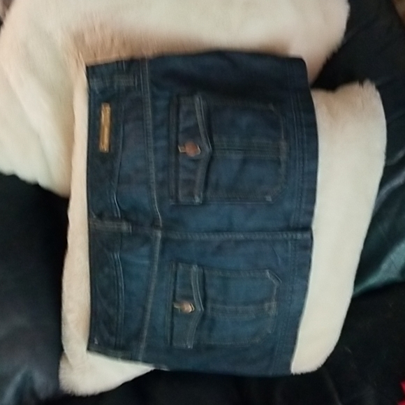 X2 Denim Mini Skirt Sz 12 - Picture 4 of 6
